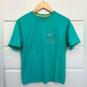 Patagonia Mens Line Logo Ridge Stripe Organic Pocket Tshirt